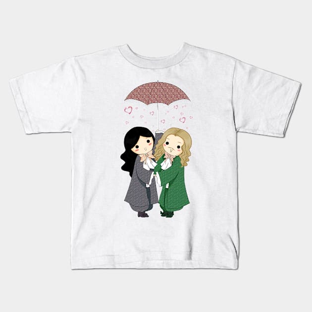 MonChevy - Rain of Hearts Kids T-Shirt by Nayuki911